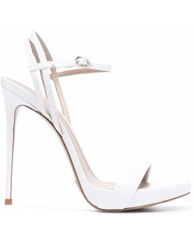 Le Silla Gwen 120mm Sandals - White