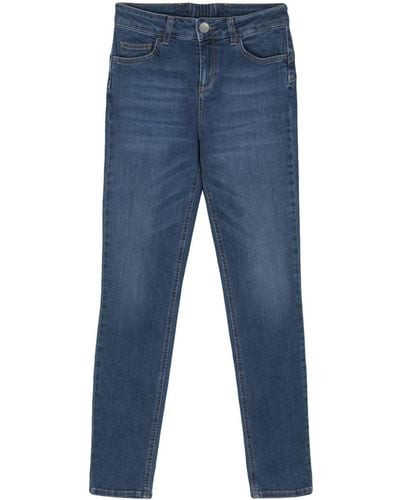 Liu Jo Halbhohe Skinny-Jeans - Blau