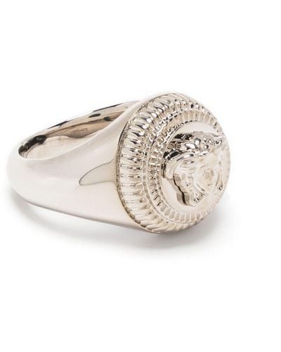 Versace Ring Met Medusa Hoofd - Wit