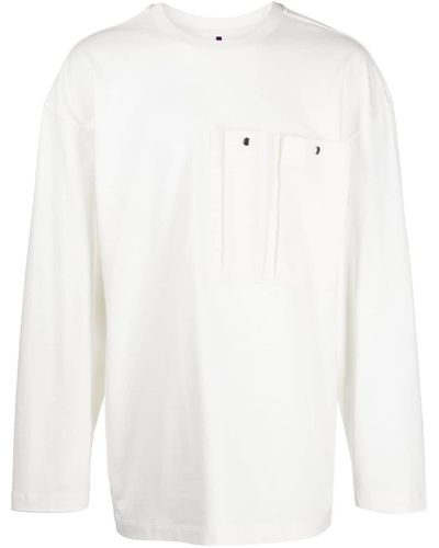 OAMC Langarmshirt aus Bio-Baumwolle - Weiß