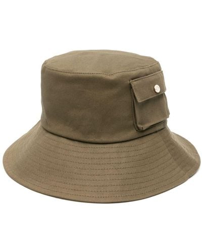 Maje Cargo-pocket Cotton Bucket Hat - Natural