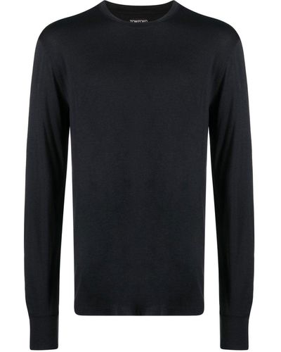 Tom Ford ラウンドネック ロングtシャツ - ブラック