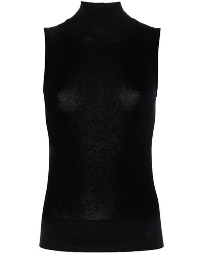 Lemaire High Neck Tank Top - Black