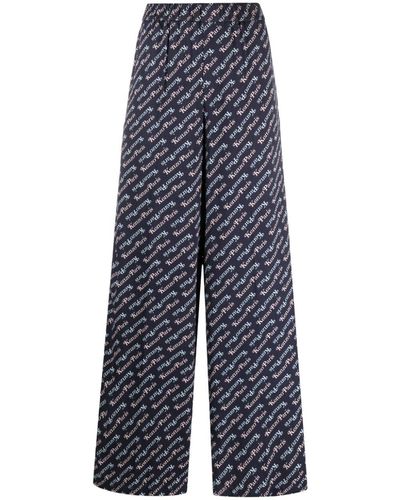 KENZO X Verdy pantalon de pyjama à logo imprimé - Bleu