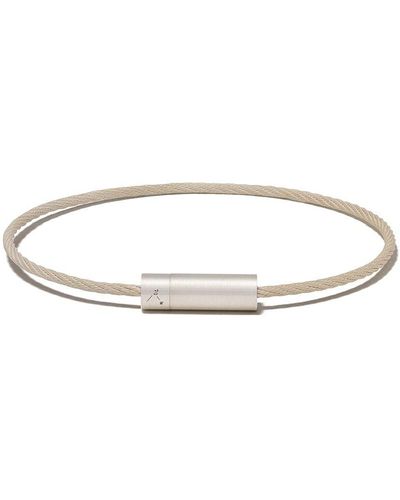 Le Gramme 7 Grams Cable Bracelet - White