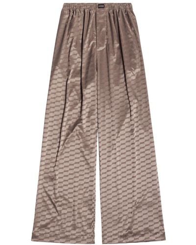 Balenciaga Pyjama-Hose mit Logo-Print - Mehrfarbig