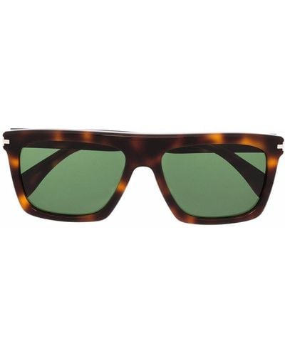 Lanvin Tortoiseshell-effect Rectangular-frame Sunglasses - Brown