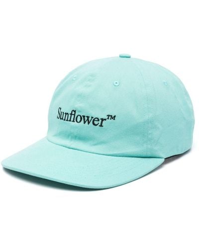 sunflower Embroidered-logo Cotton Cap - Green