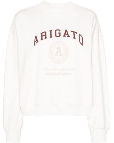 Axel Arigato Arigato College Organic-cotton Sweatshirt - White