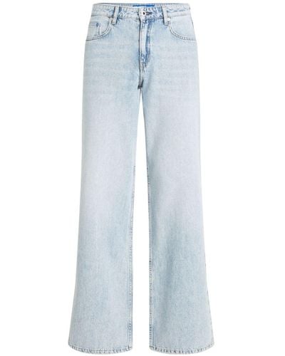 Karl Lagerfeld Ruimvallende Jeans - Blauw