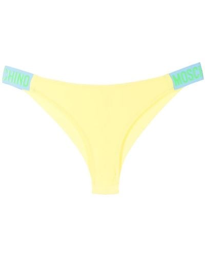 Moschino Bragas de bikini con estilo brasileño - Amarillo