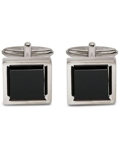 Lanvin Polished Square-shaped Cufflinks - Black