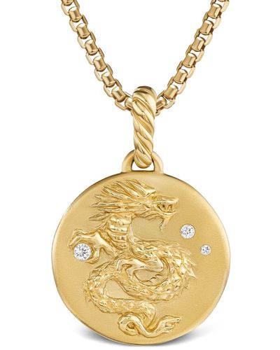 David Yurman Colgante Dragon en oro amarillo de 18 kt con diamantes - Metálico