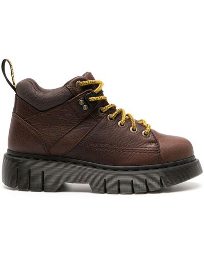 Dr. Martens Woodard Leather Lace Up Ankle Boots - Brown