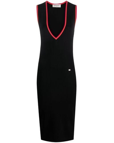 Sonia Rykiel Colourful Details Knitted Dress - Black