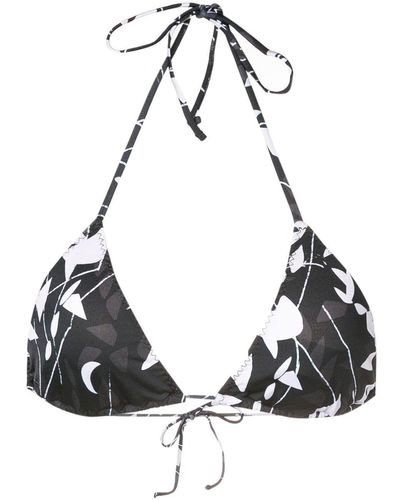 Clube Bossa Chapin Abstract-pattern Bikini-top - Black