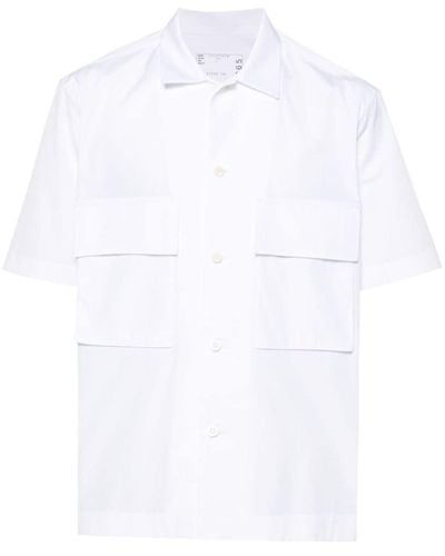 Sacai Katoenen Overhemd - Wit