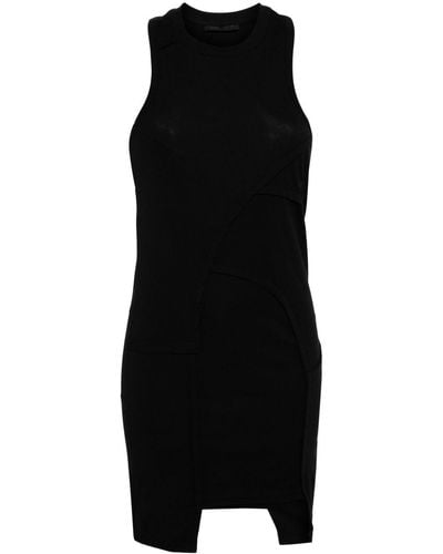 HELIOT EMIL Asymmetric Hem Dress - Black