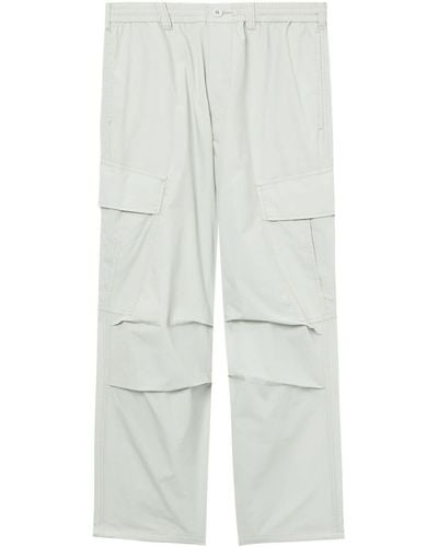 FIVE CM Elasticated-waistband Cargo Trousers - White