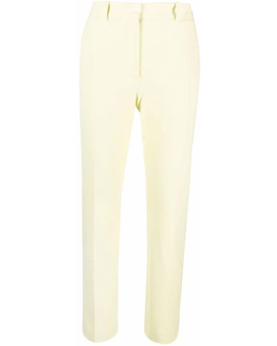 JOSEPH High-waisted Slim Fit Trousers - Yellow