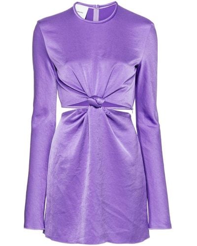 Nanushka Tazia Cut-out Mini Dress - Purple