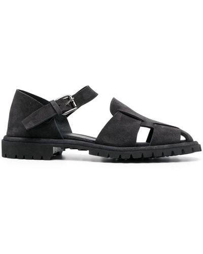 Officine Creative Spectacular 005 suede sandals - Negro