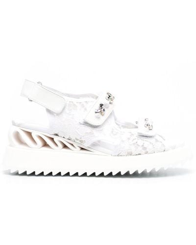 Le Silla Yui Wave Sandals - White