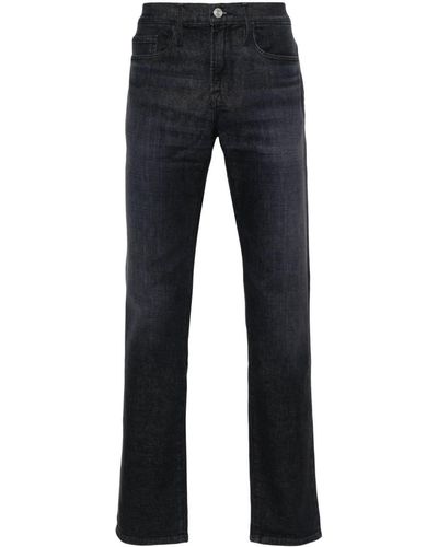 FRAME Mid-rise Cotton Jeans - Blue