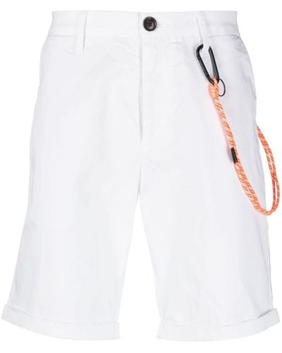 Sun 68 Four-pocket Cotton Bermuda Shorts - White