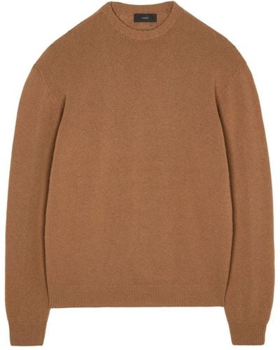 Alanui Crew-neck Knitted Sweater - Brown
