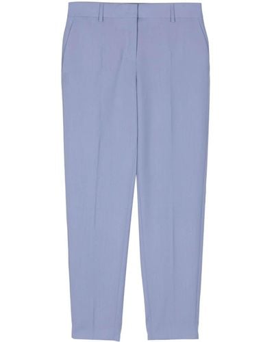 PS by Paul Smith Wool Tapered Pants - Blue