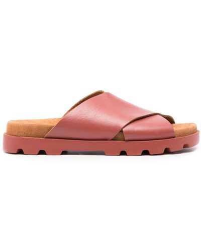 Camper Brutus Leather Sandals - Pink