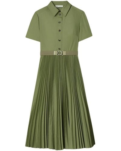 Tory Burch Kleid mit Gürtel - Grün