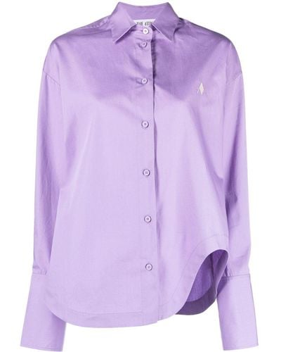 The Attico Uitgesneden Blouse - Paars