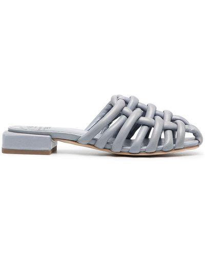 Officine Creative Sandalen mit geflochtenen Riemen - Blau