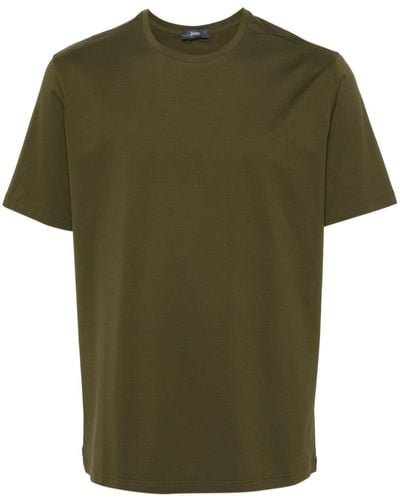 Herno T-Shirt mit rundem Ausschnitt - Grün