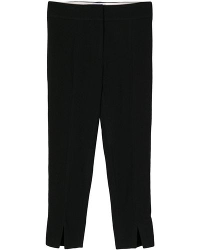 Patou Wool Tapered Trousers - Black