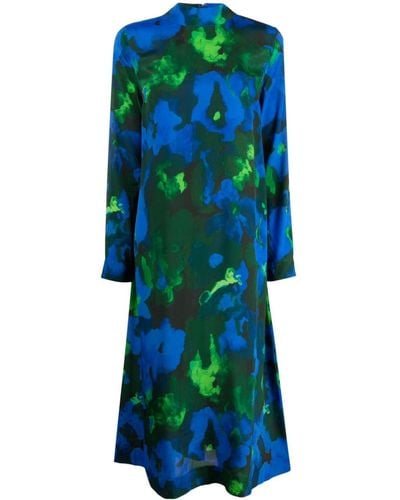 Stine Goya アブストラクトパターン ドレス - グリーン