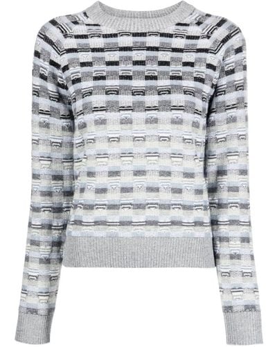 Barrie Graphic-print Jumper - Grey