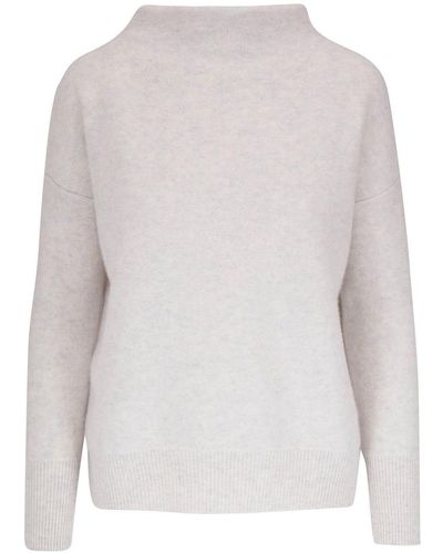 Vince Long-sleeves Cashmere Sweater - White