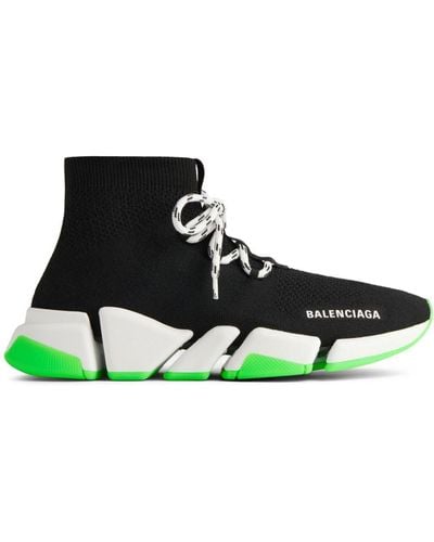 Balenciaga Speed 2.0 Lace-up Sneakers - Green