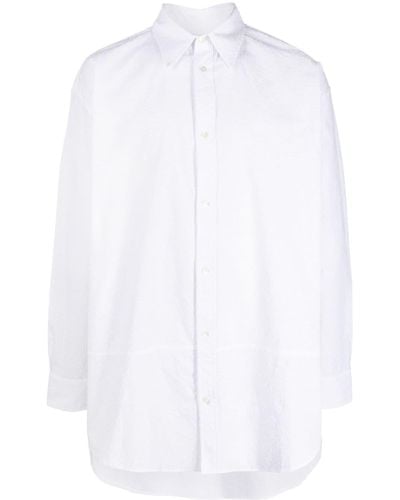 JORDANLUCA Katoenen Overhemd - Wit