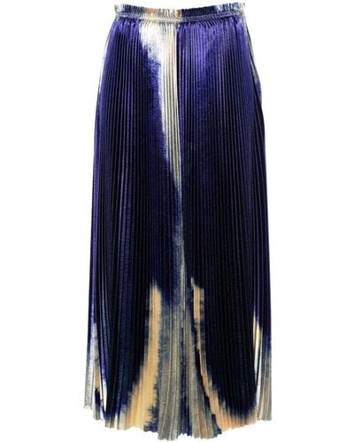 Ulla Johnson Giada Pleated Skirt - Blue