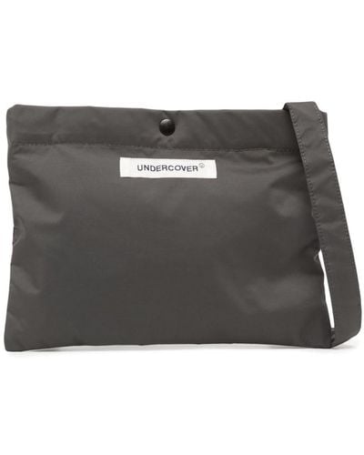 Undercover Logo-patch Shoulder Bag - Gray