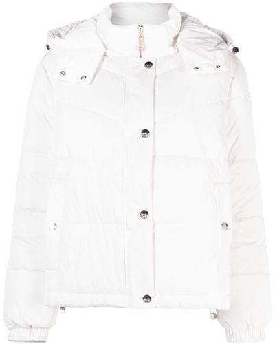 Liu Jo Detachable Hood Puffer Jacket - White