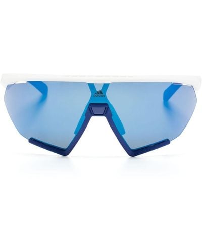 adidas Gafas de sol con montura geométrica - Azul