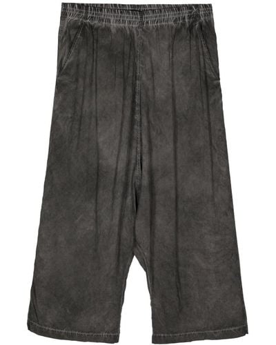 Rundholz Drop-crotch Cropped Pants - Gray