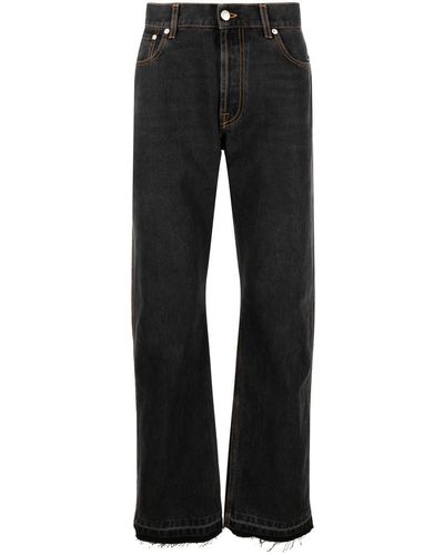 Alexander McQueen Straight-leg Jeans - Black