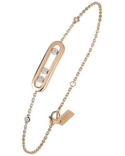 Messika 18kt Roségouden Baby Move Armband Met Diamant - Metallic