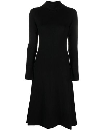 JOSEPH Long-sleeve Midi Dress - Black